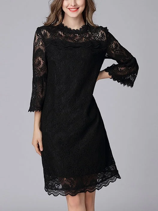 Kay Bell Sleeve Lace Dress Chic Lace Dress