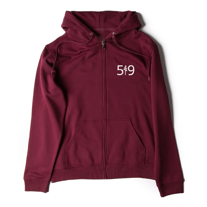 519 EMBROIDERED ZIP-UP (UNISEX) Soft Hoodies for Women