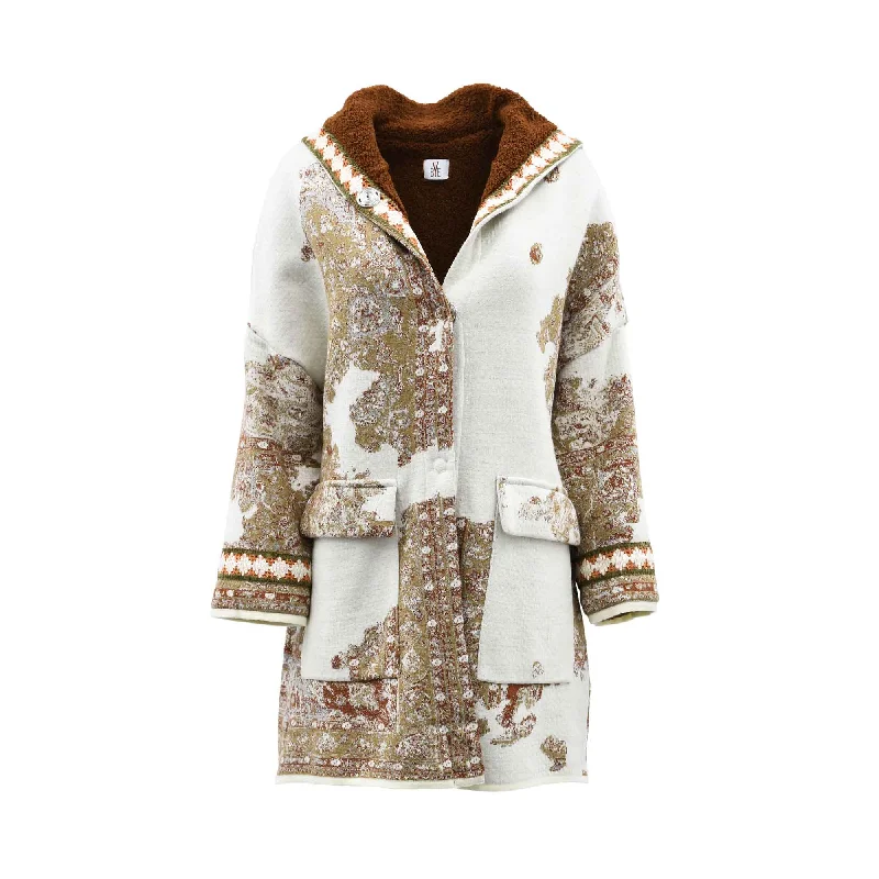 Beye Women's White & Brown Jacket Women's premium jackets