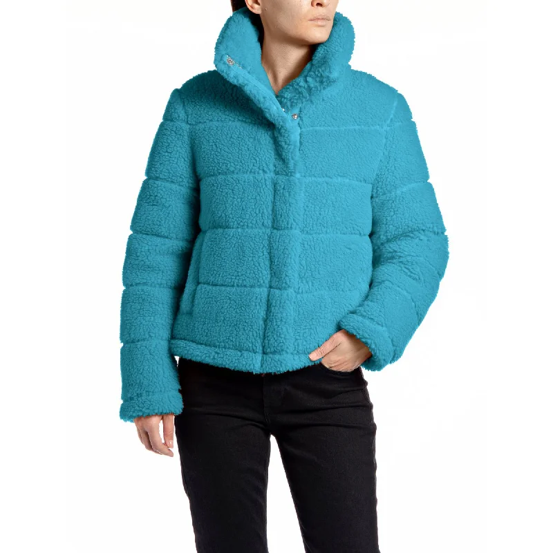 Replay Women's Reversible Jacket in Nylon and Sherpa Women's reversible jackets