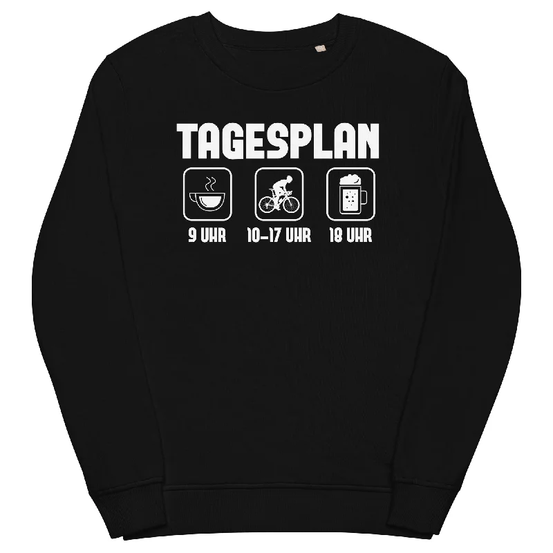 Tagesplan 1 - Unisex Premium Organic Sweatshirt Loose Fit Hoodie Sweatshirt