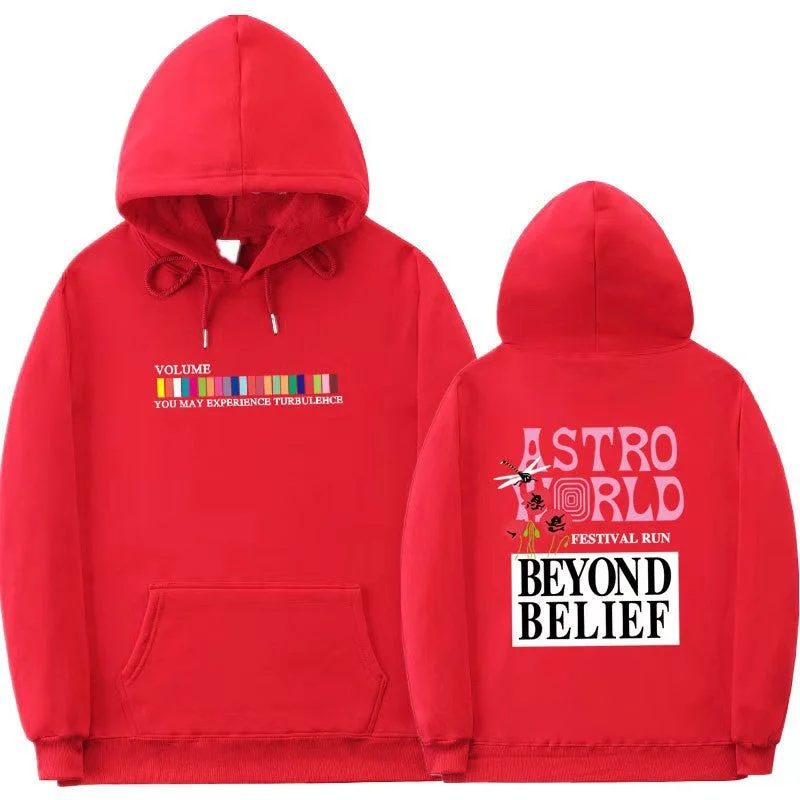 Multiple colour Hip-hop Streetwear Relaxed Fit Hoodie