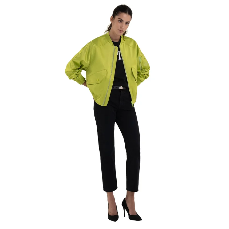 Replay Women's Satin Bomber Jacket Women's work jackets