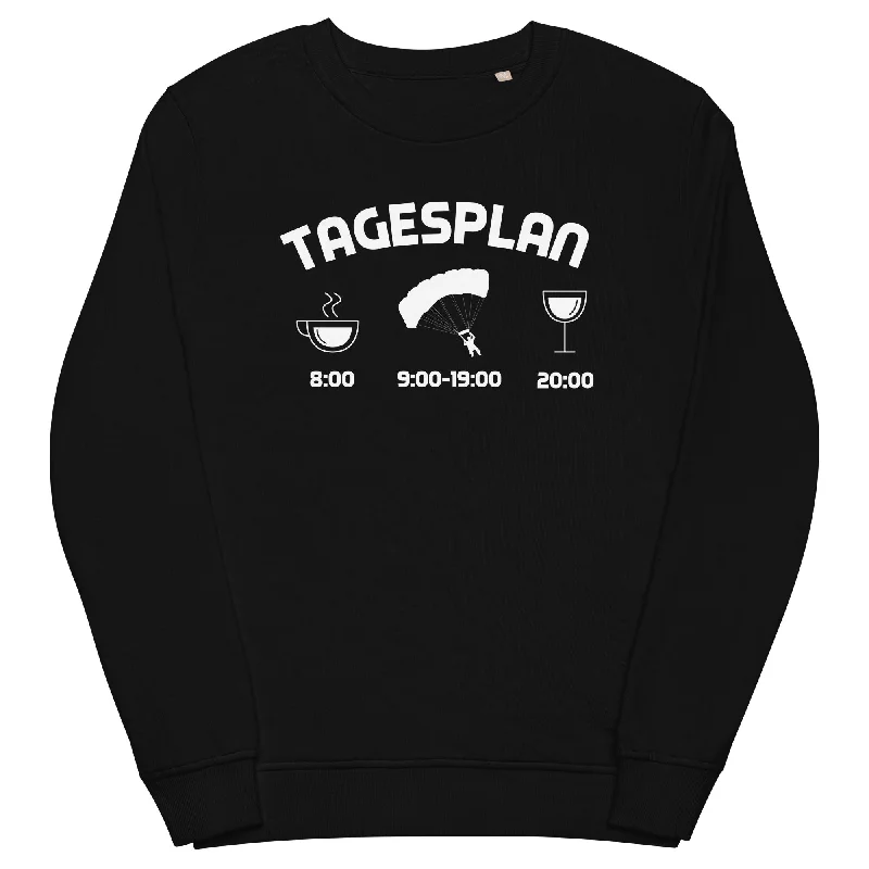 Tagesplan 1 - Unisex Premium Organic Sweatshirt Casual Sweatshirts for Women