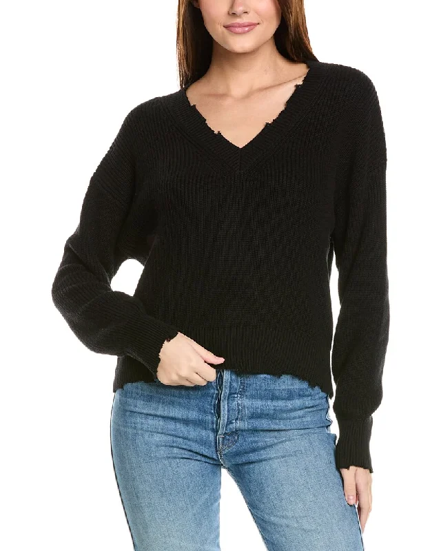 525 America Distressed V-Neck Pullover Layering sweaters