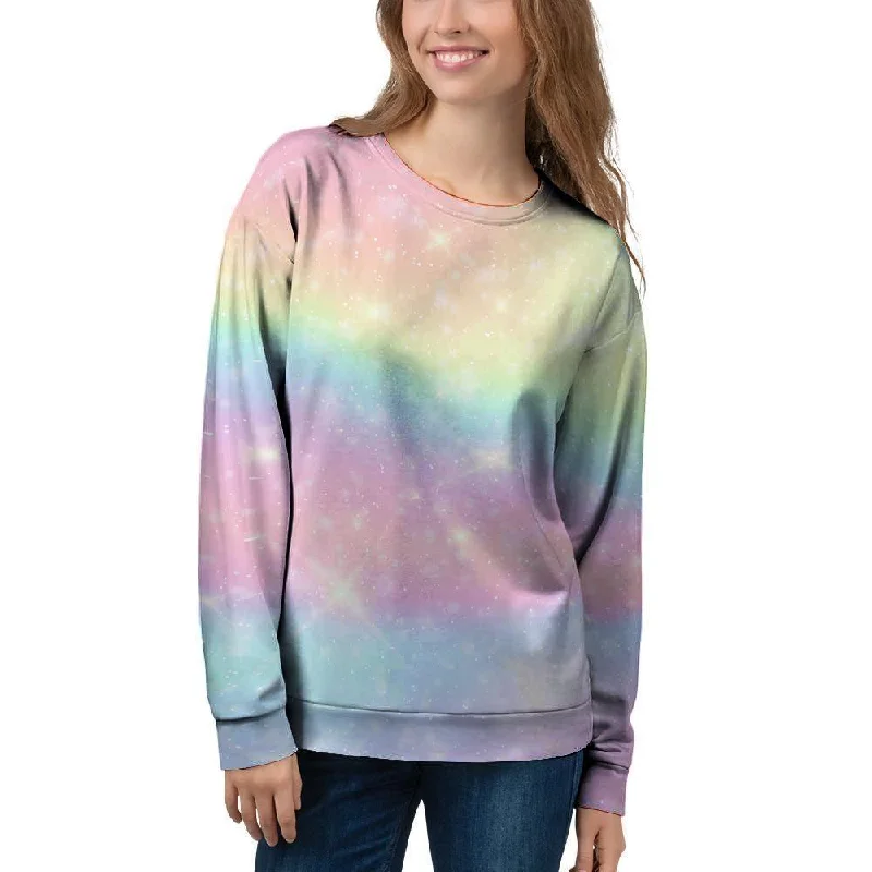 Psychedelic Trippy Holographic Women's Sweatshirt Softest cashmere sweaters