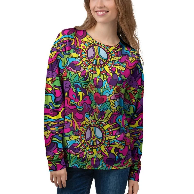 Psychedelic Women's Sweatshirt Cashmere sweaters