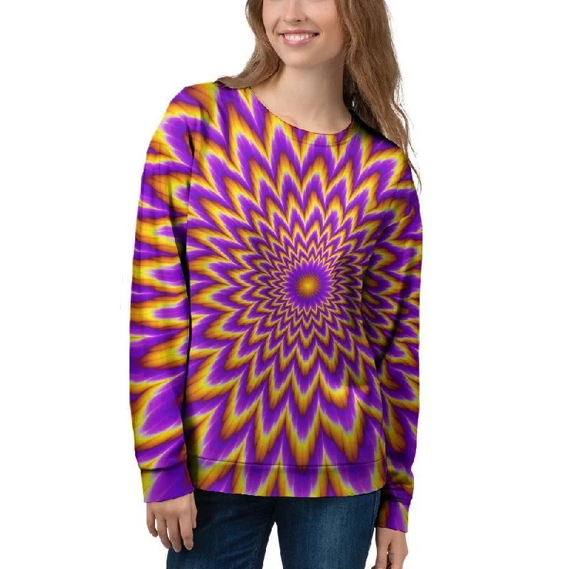 Pulsing Optical illusion Women's Sweatshirt Men's wool sweaters discount