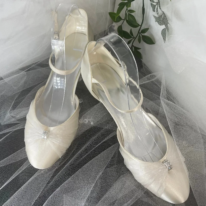 Lacey Wedding Footwear Simple Wedding Dress