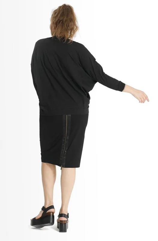 Thea Zip Back Skirt // Black Casual unclassified skirts