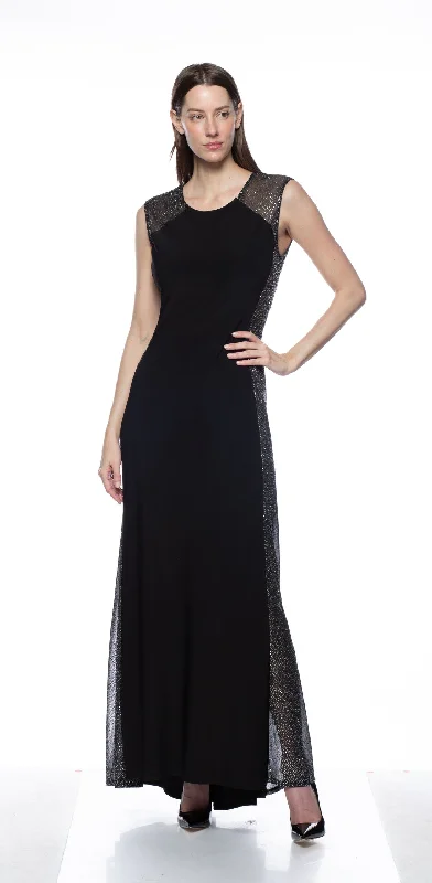 Marina  Long Side Panel ITY Combo Dress Sexy maxi dresses