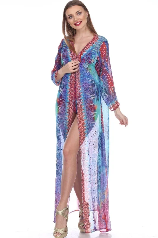 Women's Beach Kimono Chiffon Cardigan Long Bikini Cover Up Dress Fall maxi dresses