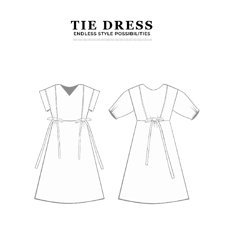 PDF Tie Dress Pattern - Sewing Therapy ASOS floral dresses