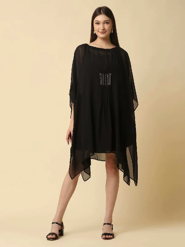 Attic Curves Black Kaftan Dress Dark color unclassified dresses