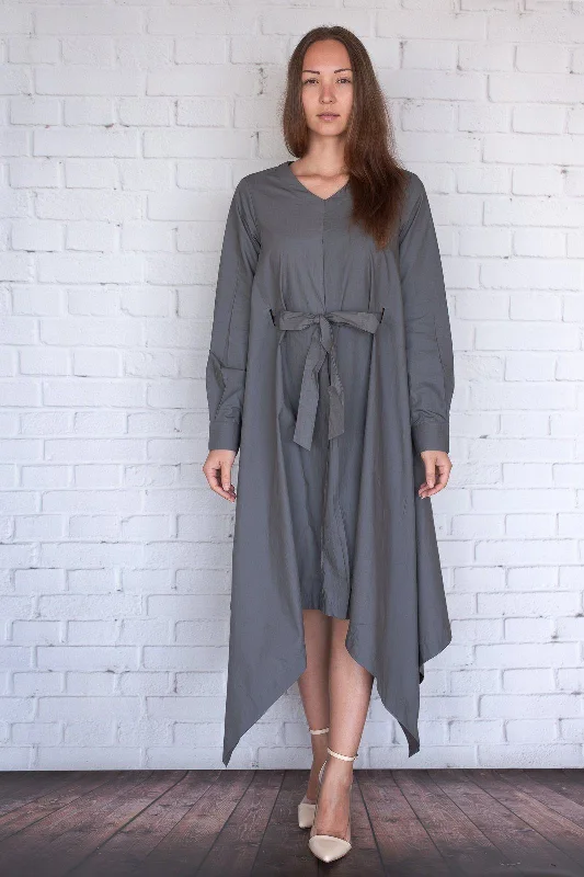 Botan - Charcoal Poplin Vintage unclassified dresses