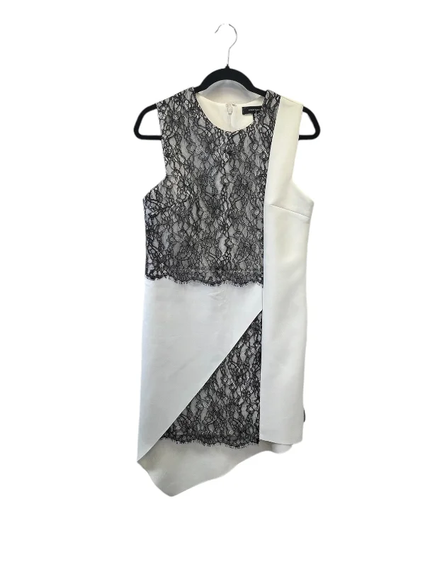 Dress Designer By Robert Rodriguez In Black & White, Size: Xs Smocked unclassified dresses