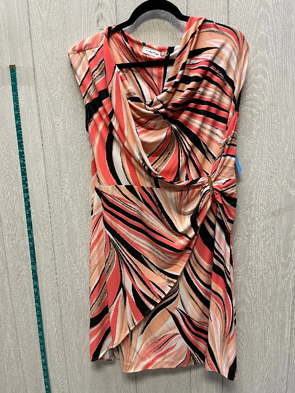 Dress Work By Calvin Klein In Orange & Pink, Size: Xl Travel unclassified dresses