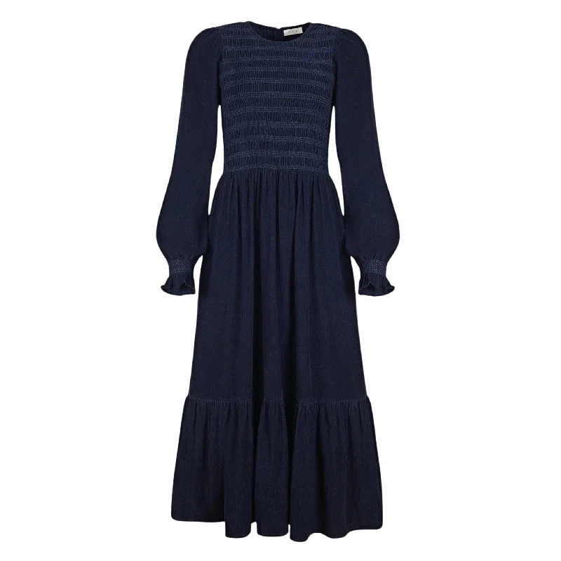 Iris Navy Cord Frances Dress Festival unclassified dresses