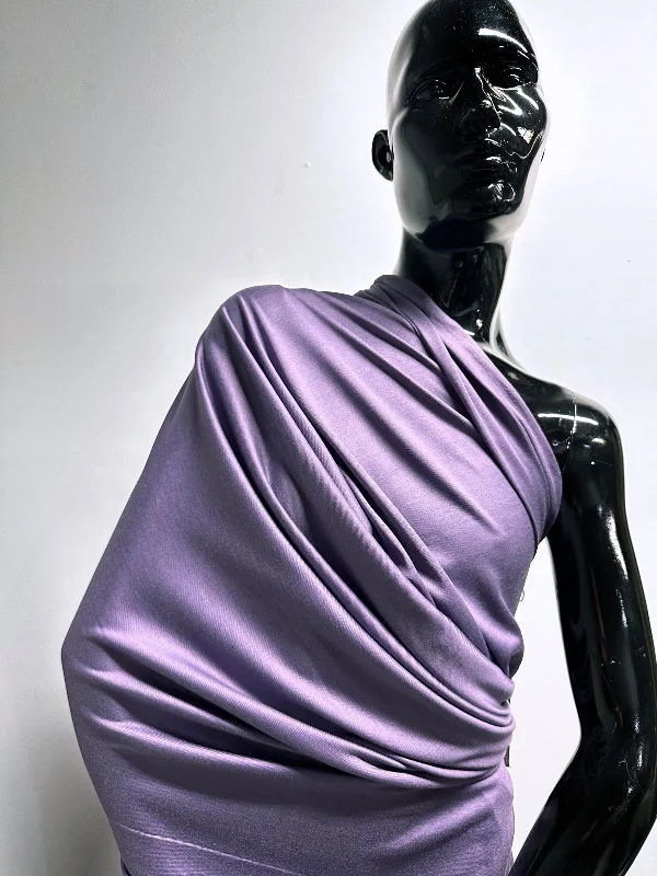 Lilac Silk Jersey Open-back unclassified dresses