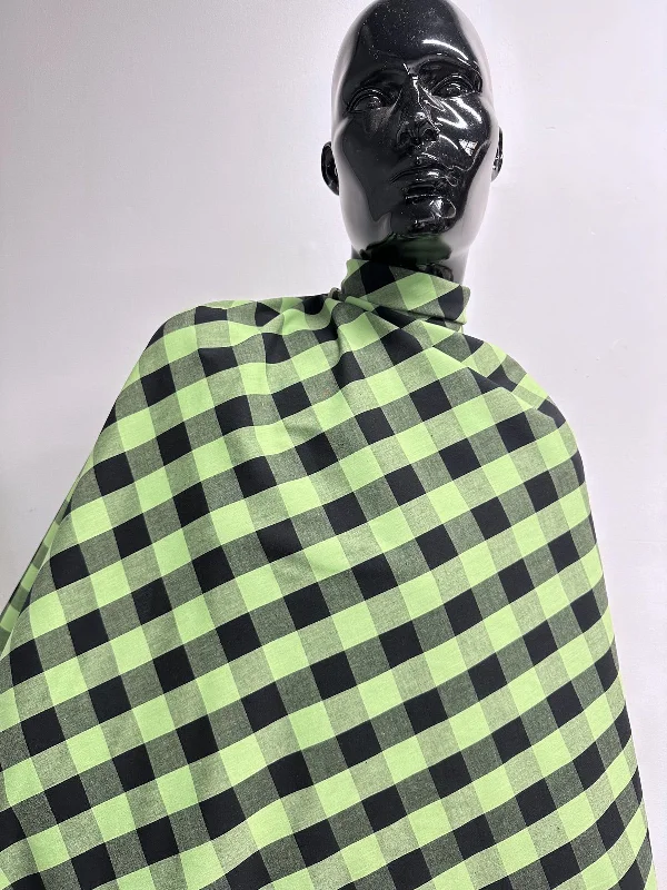 Lime Lightweight Cotton Gingham Luxury unclassified dresses