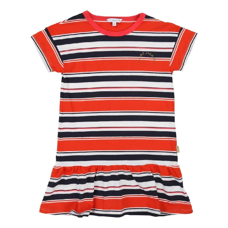 ORANGE NAVY STRIPED DRESS Festival unclassified dresses