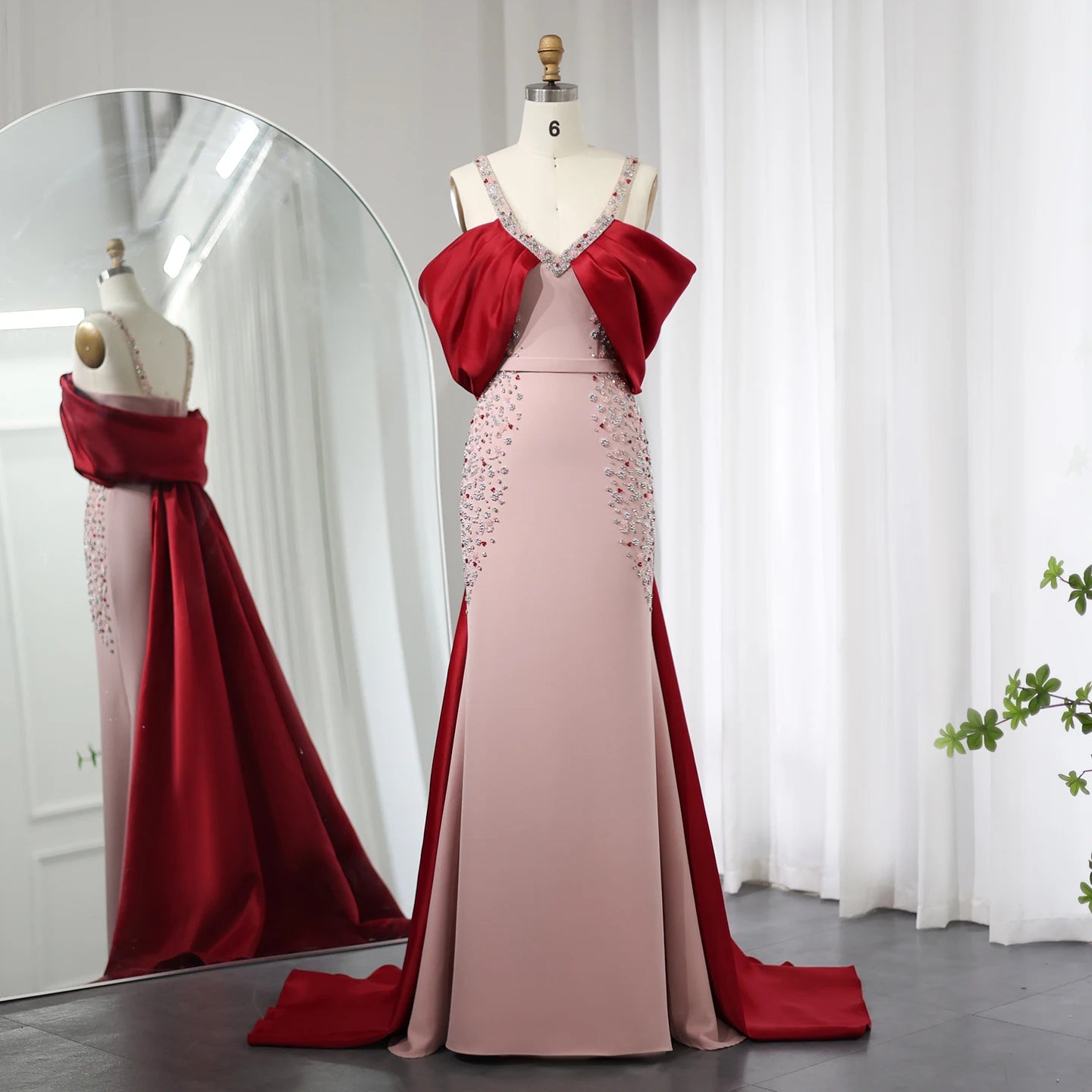 Luxury Embellished Floor-Length Dress with Cape Casual unclassified dresses