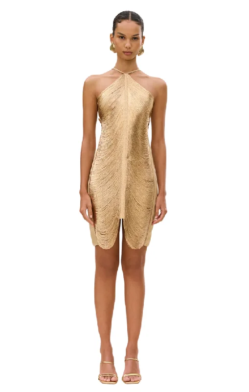 Mara Dress - Gold Chiffon unclassified dresses