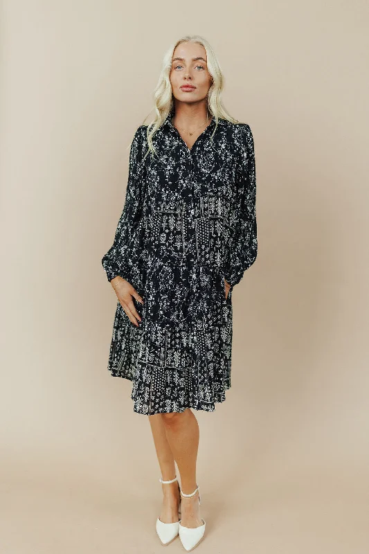 Miko Dress In Black Long sleeve unclassified dresses