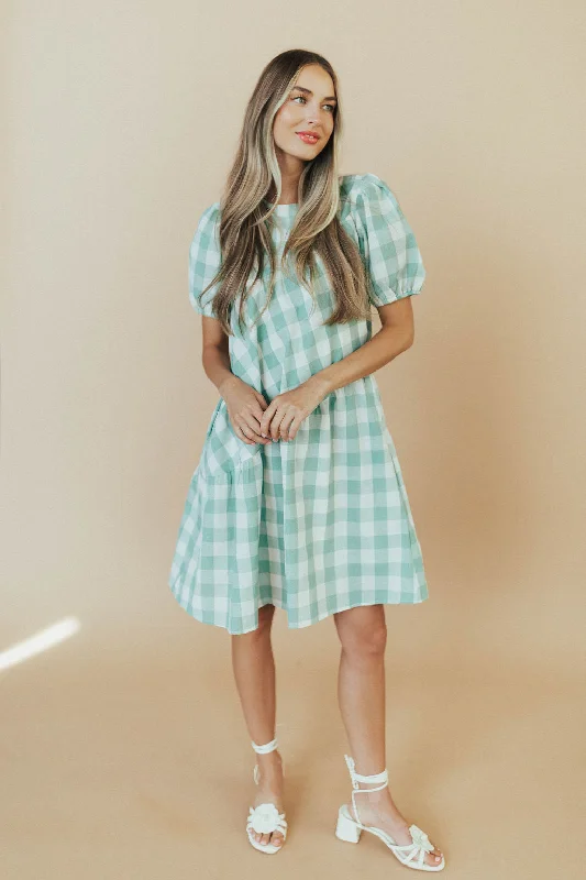 Mint To Be Plaid Dress Monochrome unclassified dresses