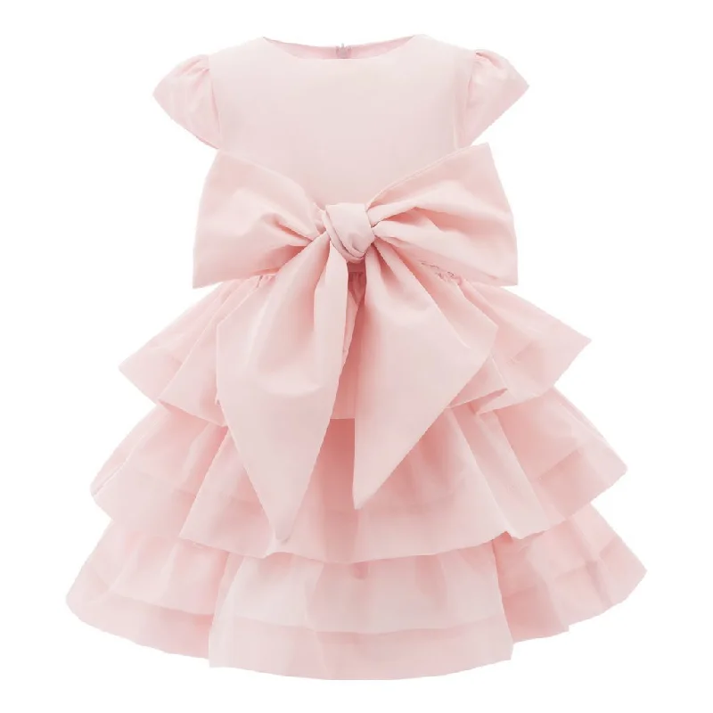 Soft Pink Ribbon Dress Polka dot unclassified dresses