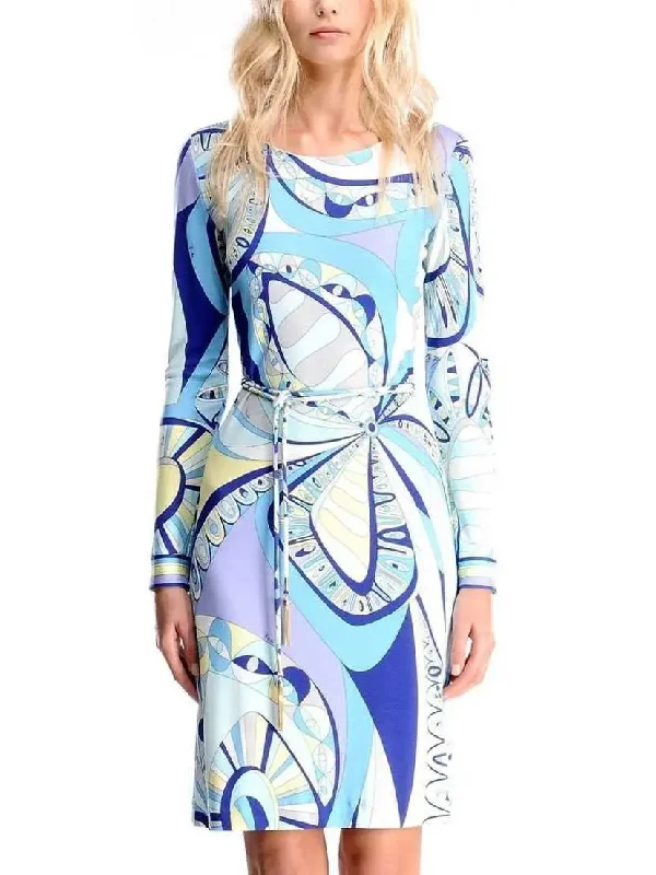 Printed Jersey Day Dress in a Silk Blend Travel unclassified dresses