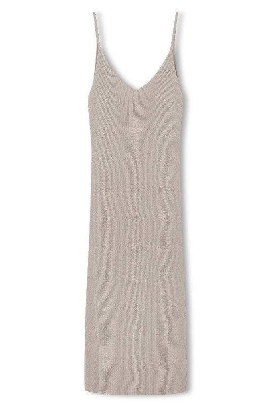 Rib Knit Dress - Husk Date night unclassified dresses