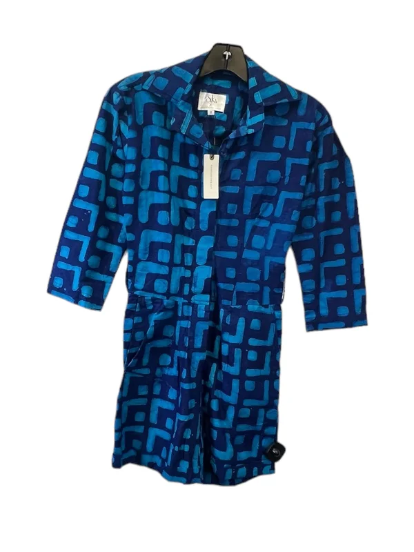 Romper By Anthropologie In Blue, Size: S Wrap unclassified dresses