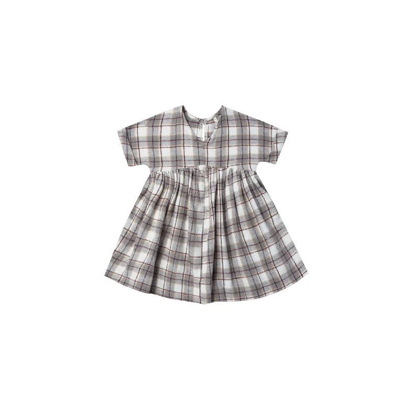 RYLEE + CRU - Maxwell Dress | Blue Flannel A-line unclassified dresses