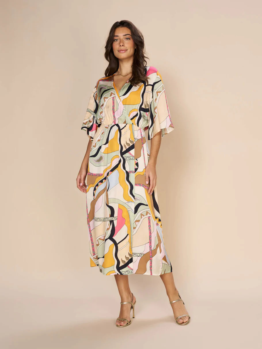 SS24 Kella Pictus Wrap Dress Open-back unclassified dresses