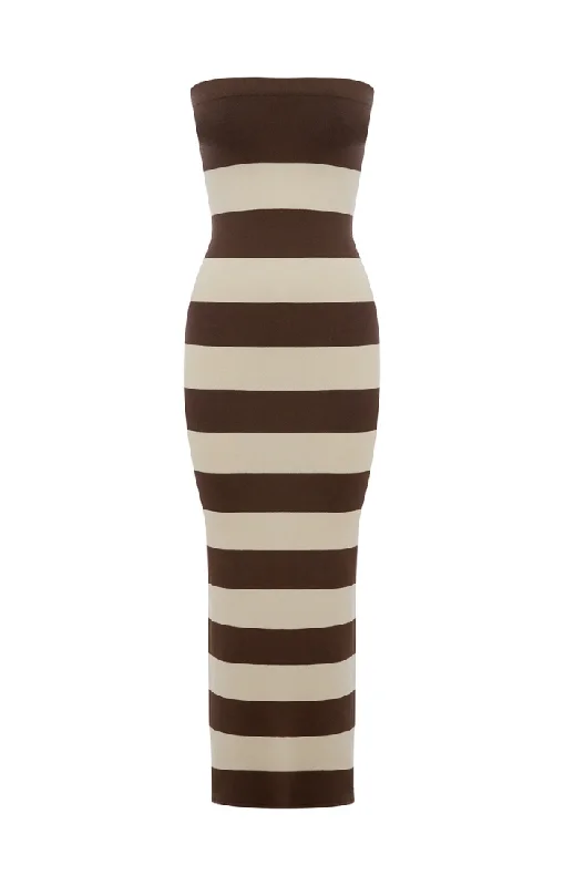 Theo Dress - Chocolate/Cream Cocktail unclassified dresses