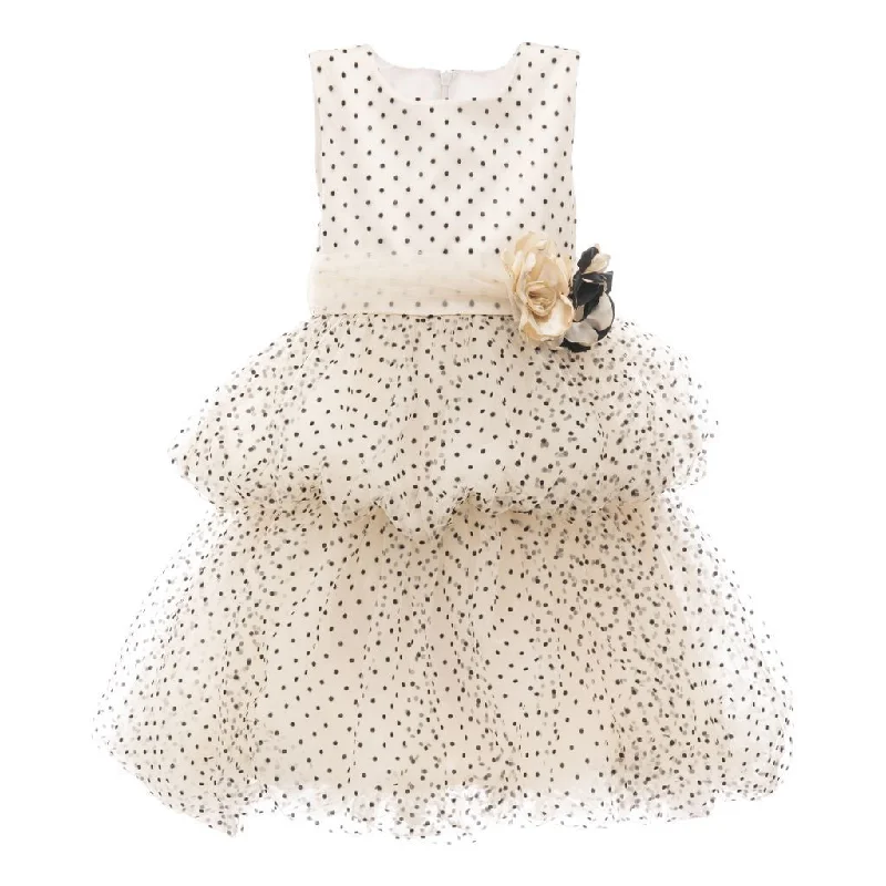 Gold Polka Dot Mozelle Dress Festival unclassified dresses