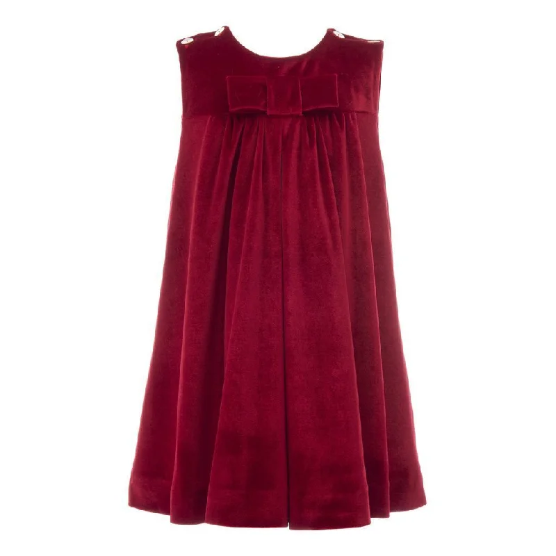 Red Sleeveless Bow Dress Fall unclassified dresses