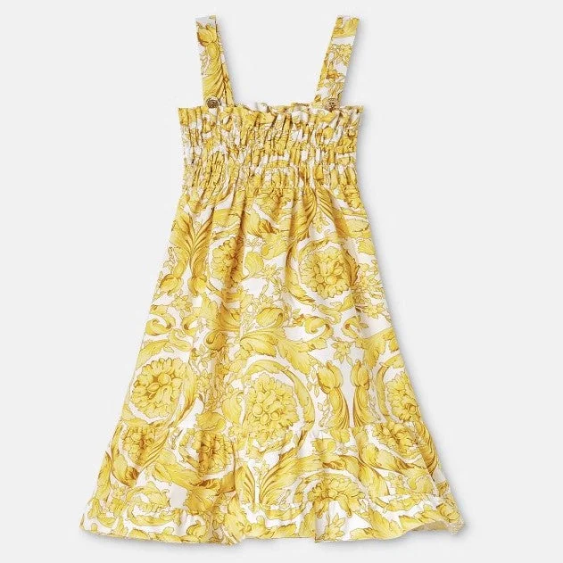 Yellow Barocco Dress Bright color unclassified dresses