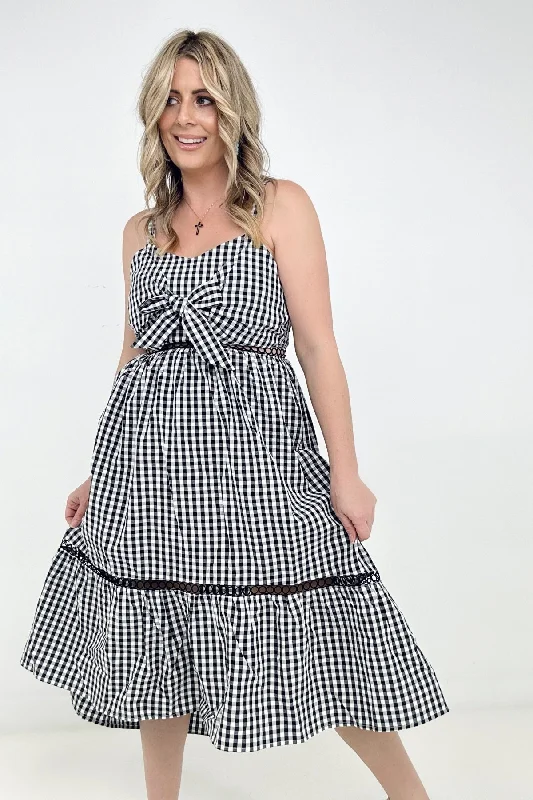 White Birch Sleeveless Plaid Woven Dress - Ships from The US High-end unclassified dresses