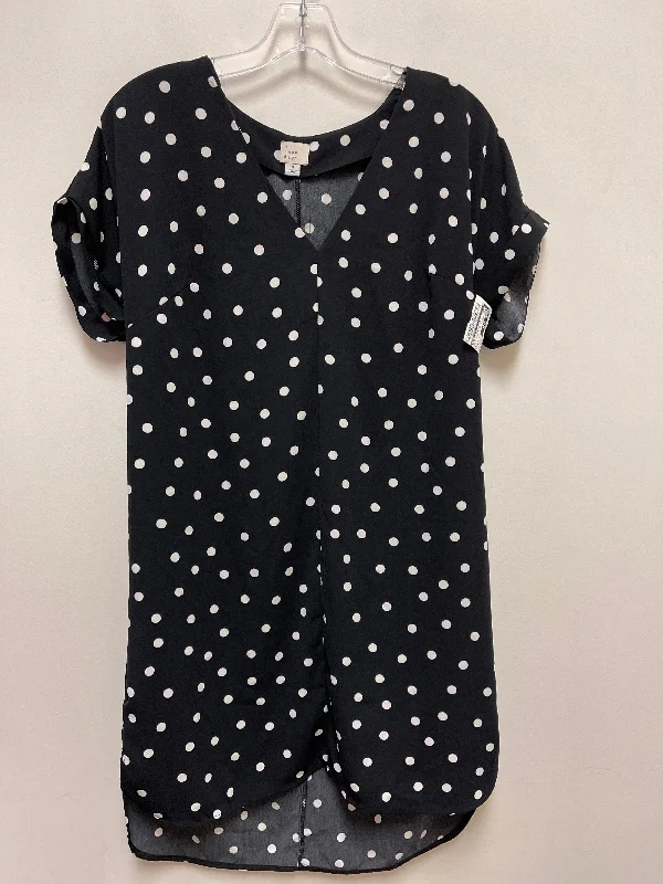 Dress Casual Short By A New Day In Polkadot Pattern, Size: M Leather Mini Skirt