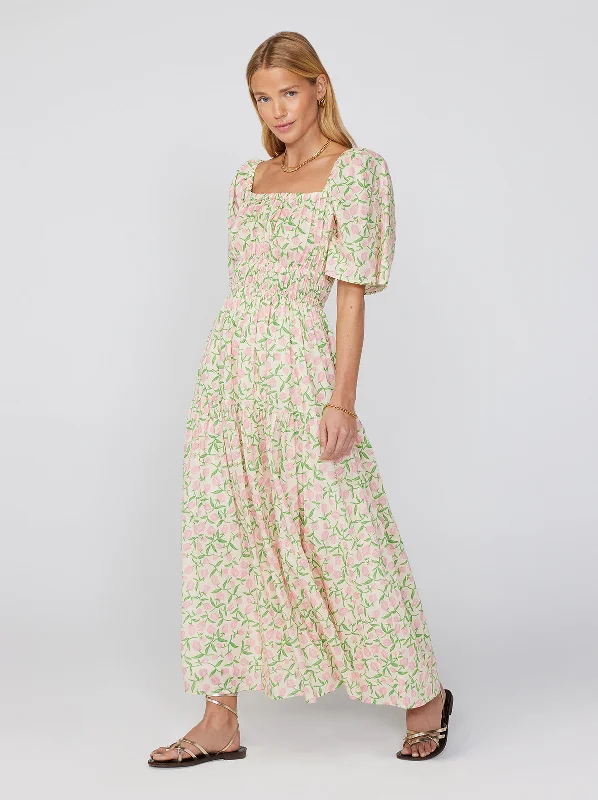 Louisa Tulip Print Maxi Dress Comfortable Maxi Look