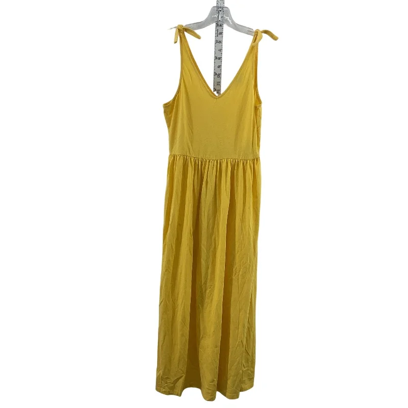 Vero Moda Womens Yellow Cotton Tank Maxi Dress XS Long Preowned Maxi Skirt Chic