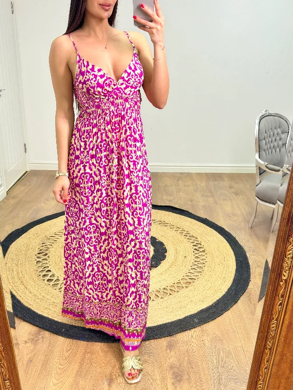 Zoey Paisley Print Maxi Dress Wrap Maxi Skirt