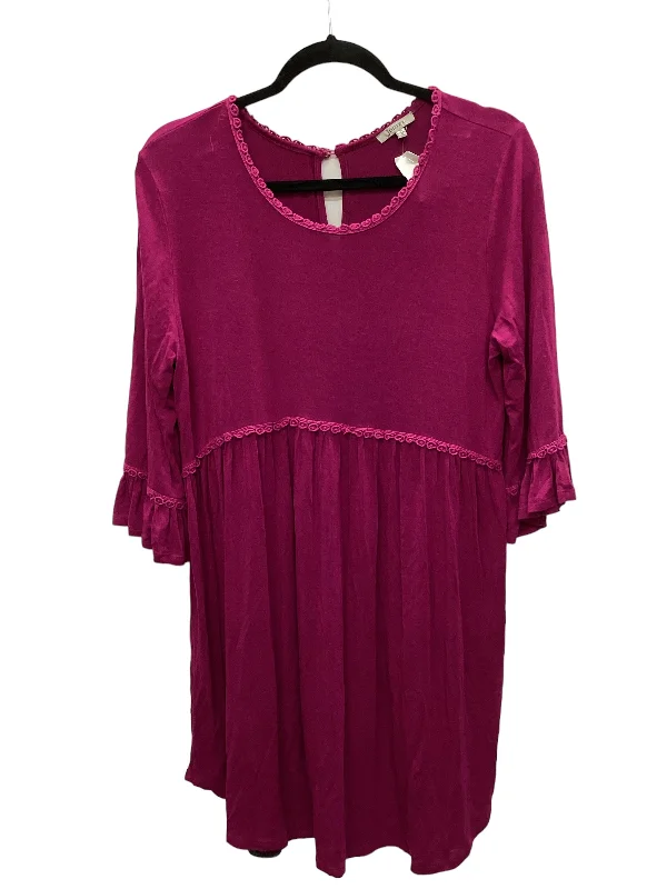 Purple Dress Casual Midi Jodifl, Size S Tulle A-line Skirt